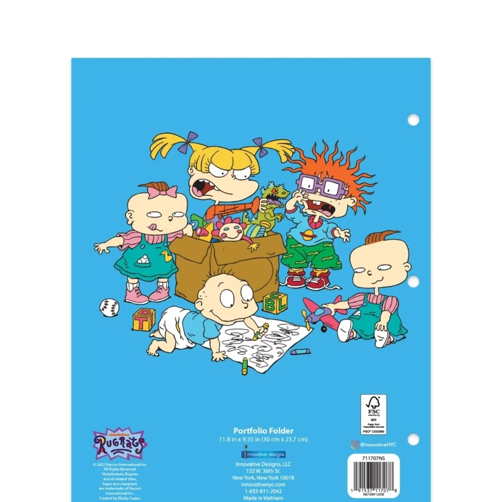 Nickelodeon Rugrats Stationery  Bundle 3-Ring Binder Folder Notebook Composition